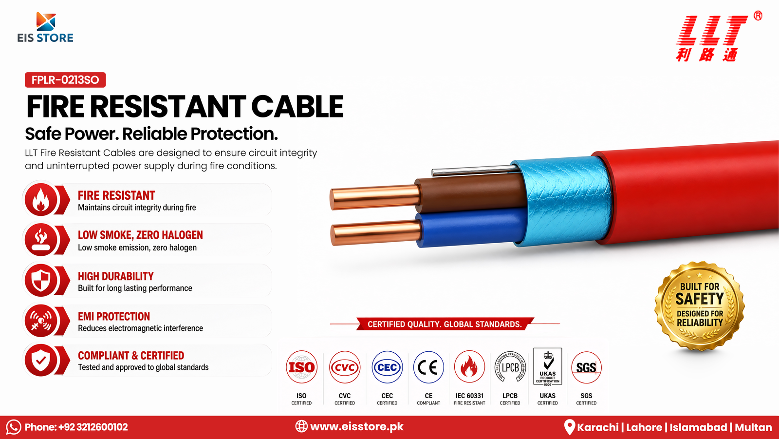 FIRE RESISTANT CABLE